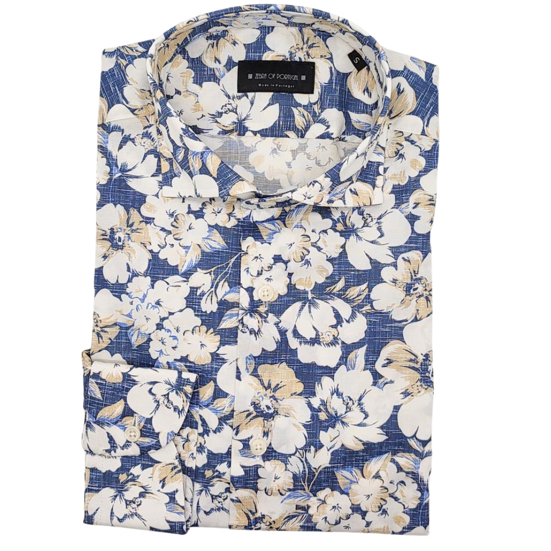 Camisa Com Print Flores