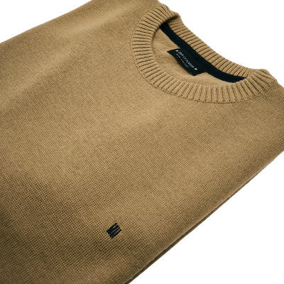 Malha Gola Redonda Merino Camel