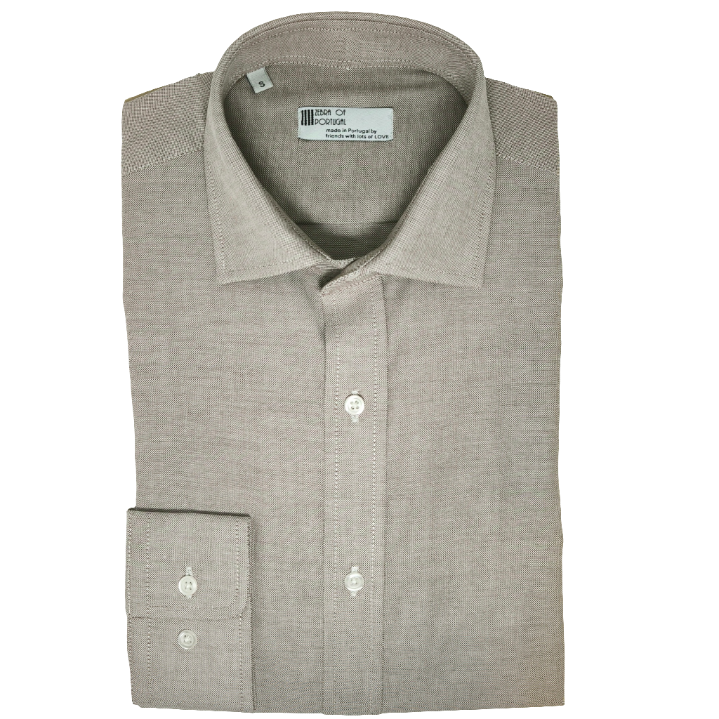 Camisa Oxford Castanha